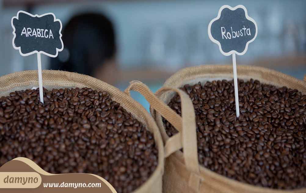 خرید دانه قهوه 50 درصد روبوستا 50 درصد عربیکا