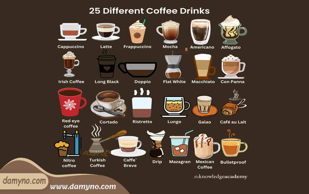 معرفی 25 مدل قهوه