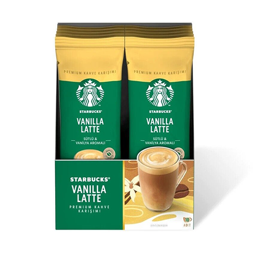 قهوه فوری ساشه ای استارباکس مدل Vanilla latte ساشه ای 24 گرم