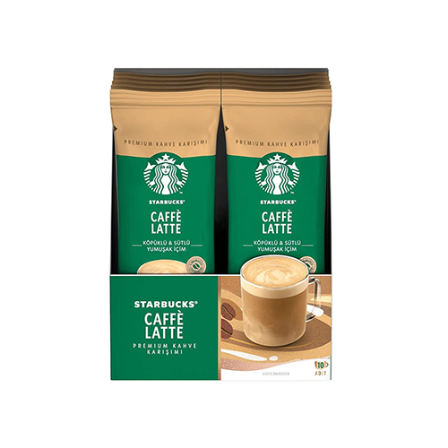 قهوه فوری ساشه ای استارباکس مدل Caffe latte ساشه ای 24 گرم