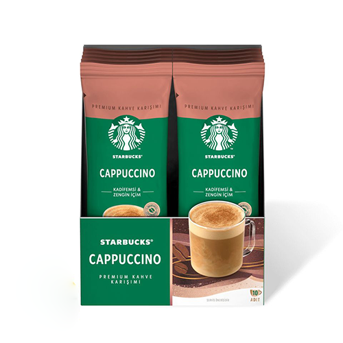 قهوه فوری ساشه ای استارباکس مدل cappuccino ساشه ای 24 گرم