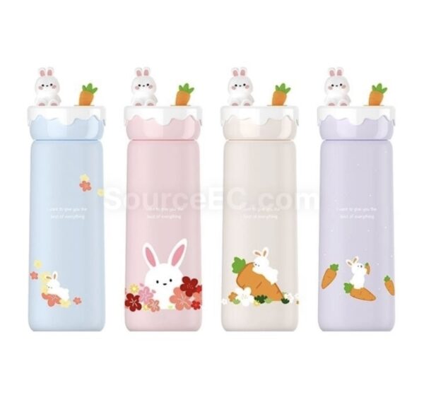 فلاسک‌ استیل کودک طرح خرگوش 440 میلی - Image 3